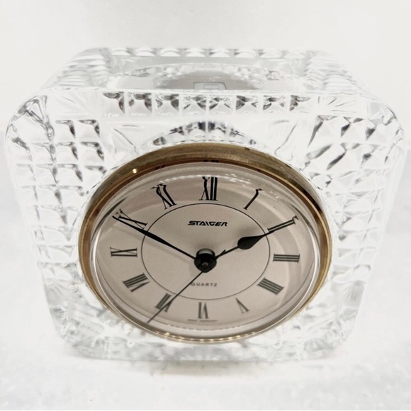 Staiger West Germany Crystal Desk Clock - Picture 5 of 6
